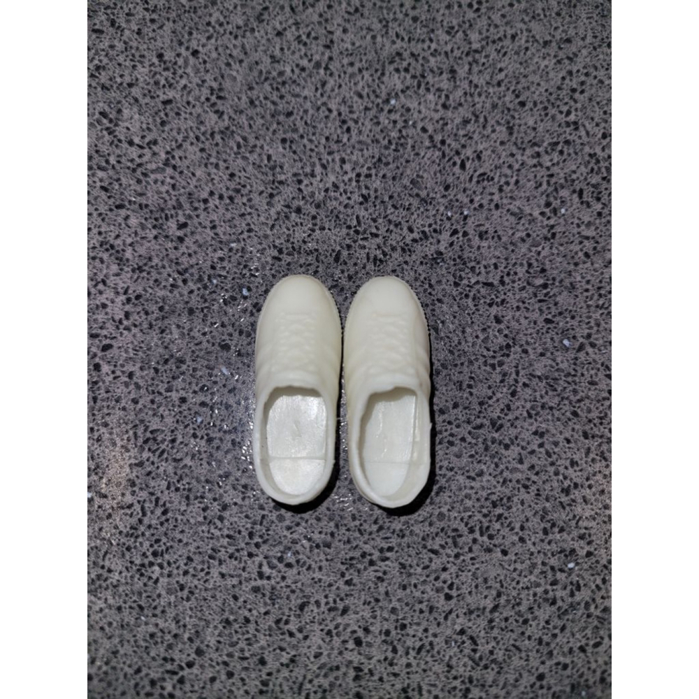 Vintage Ken Doll White Loafers Dress Shoes 1960s 1970s Mattel
